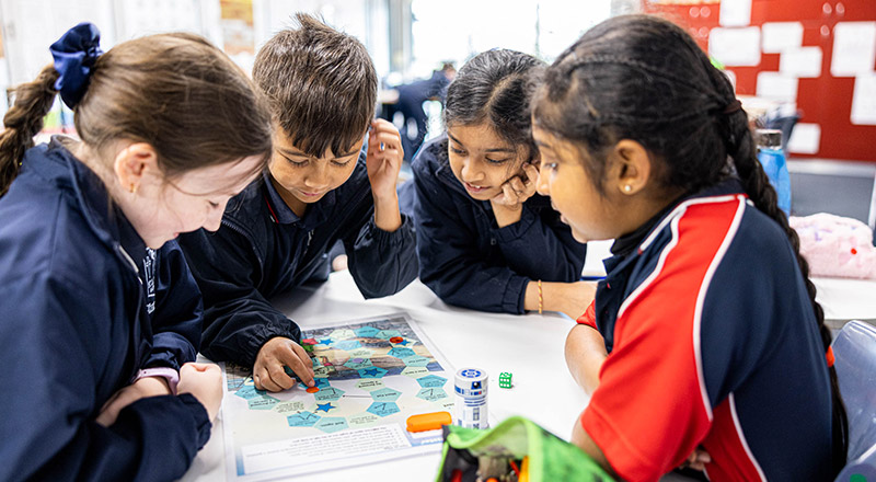 Students learning at St Oliver’s Catholic Primary School Harris Park